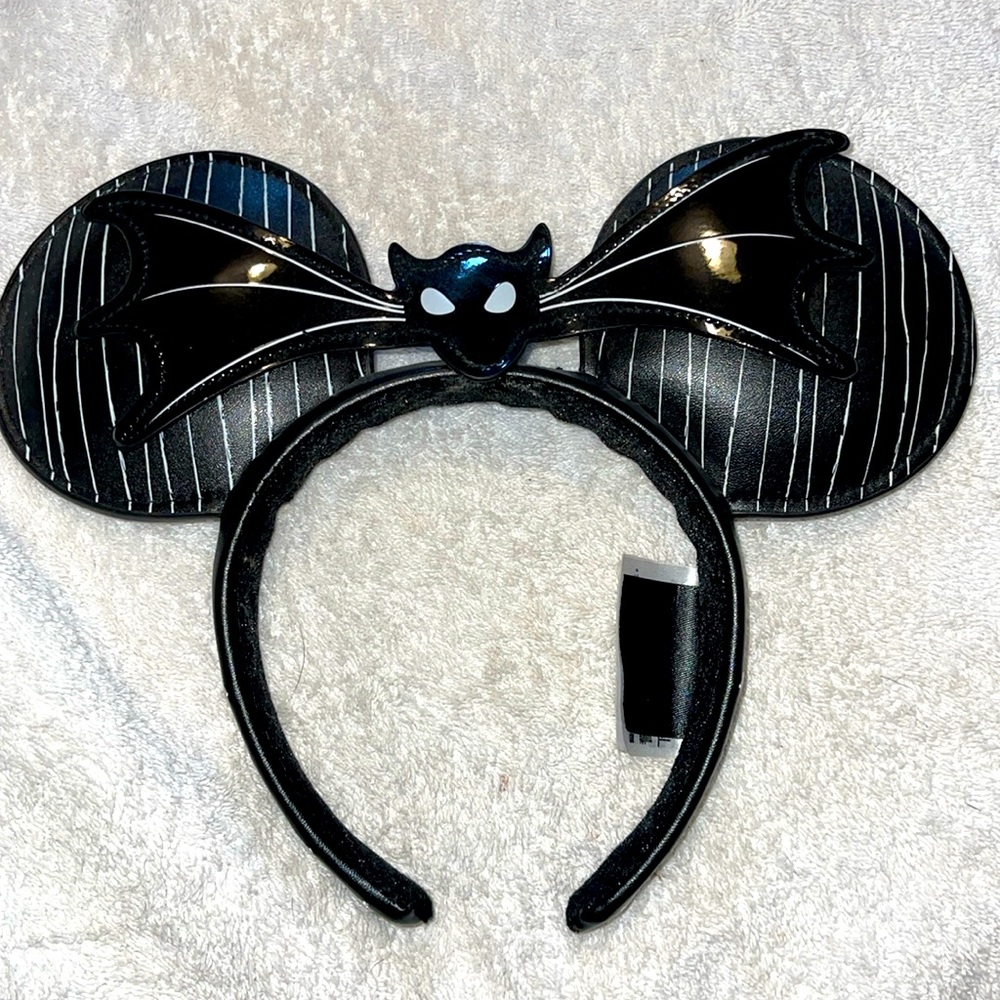 Jack Skellington Faux Leather Ear Headband The Nightmare Before Christmas NBC